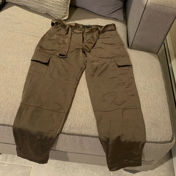 Theory Pants - Theory silky tapered olive pants